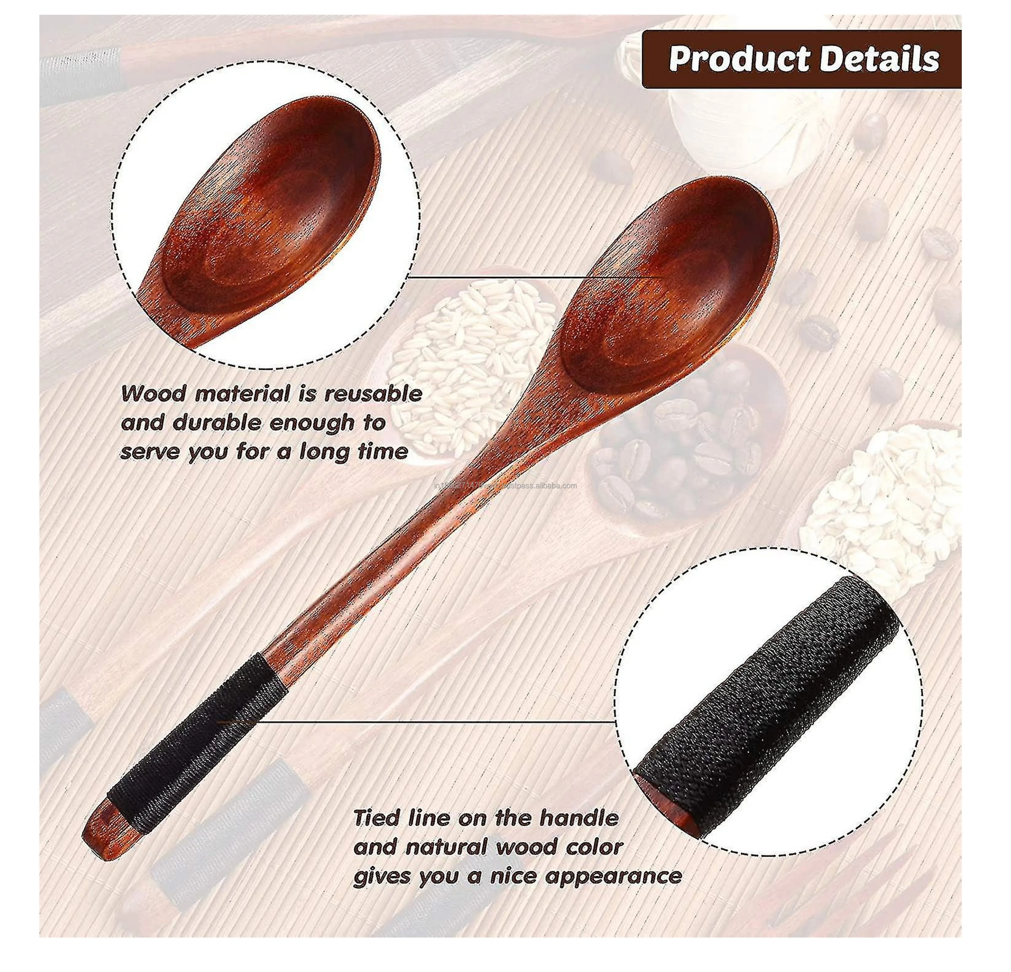 Natural Wooden Spoons For Cooking Wooden Utensils For Cooking Premium Wood Kitchen Utensil Set Handmade Spoon Made In India