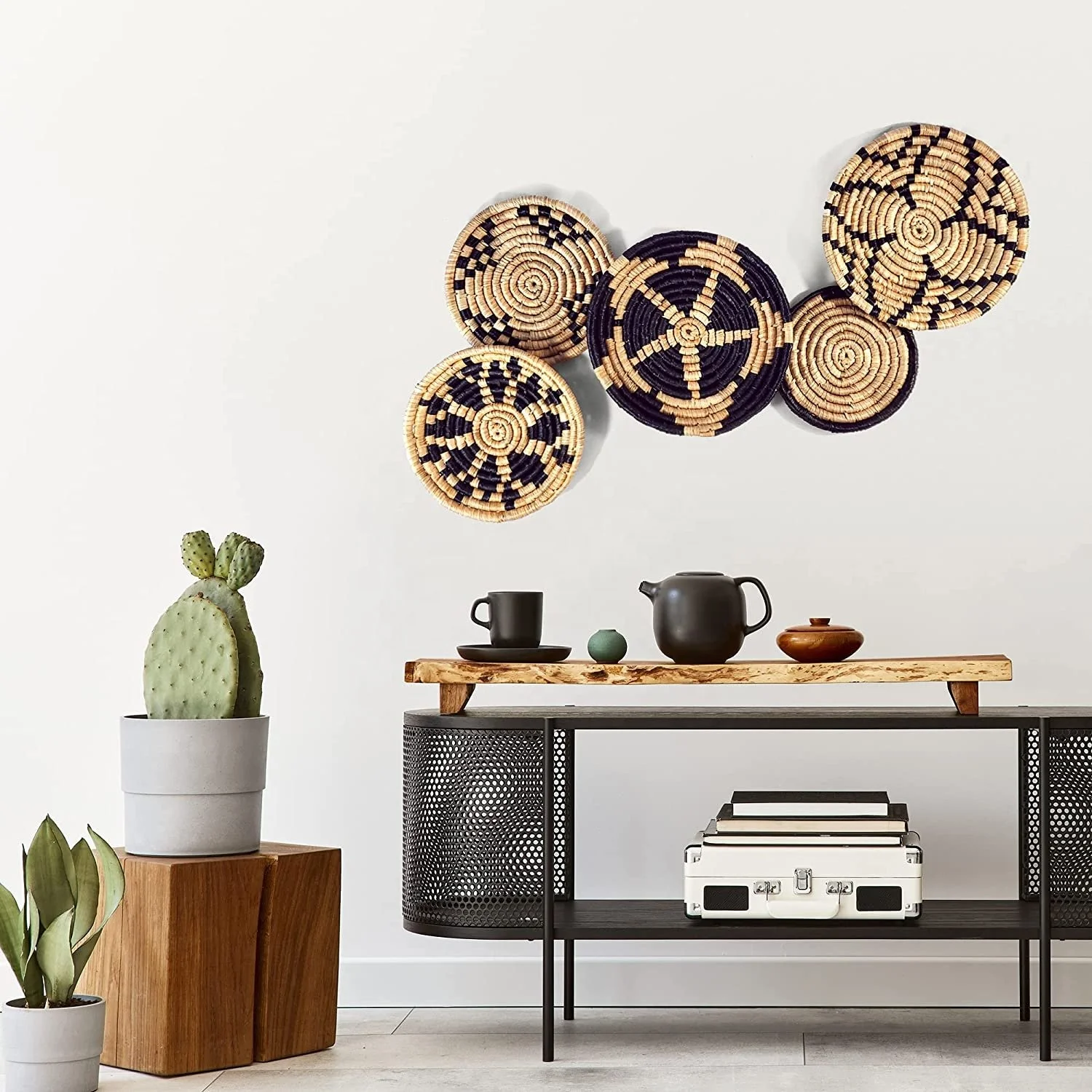 Most popular wall decoration 2022 Seagrass wall decoration - Basket / pattern 11 / wall panel /dongdoexport