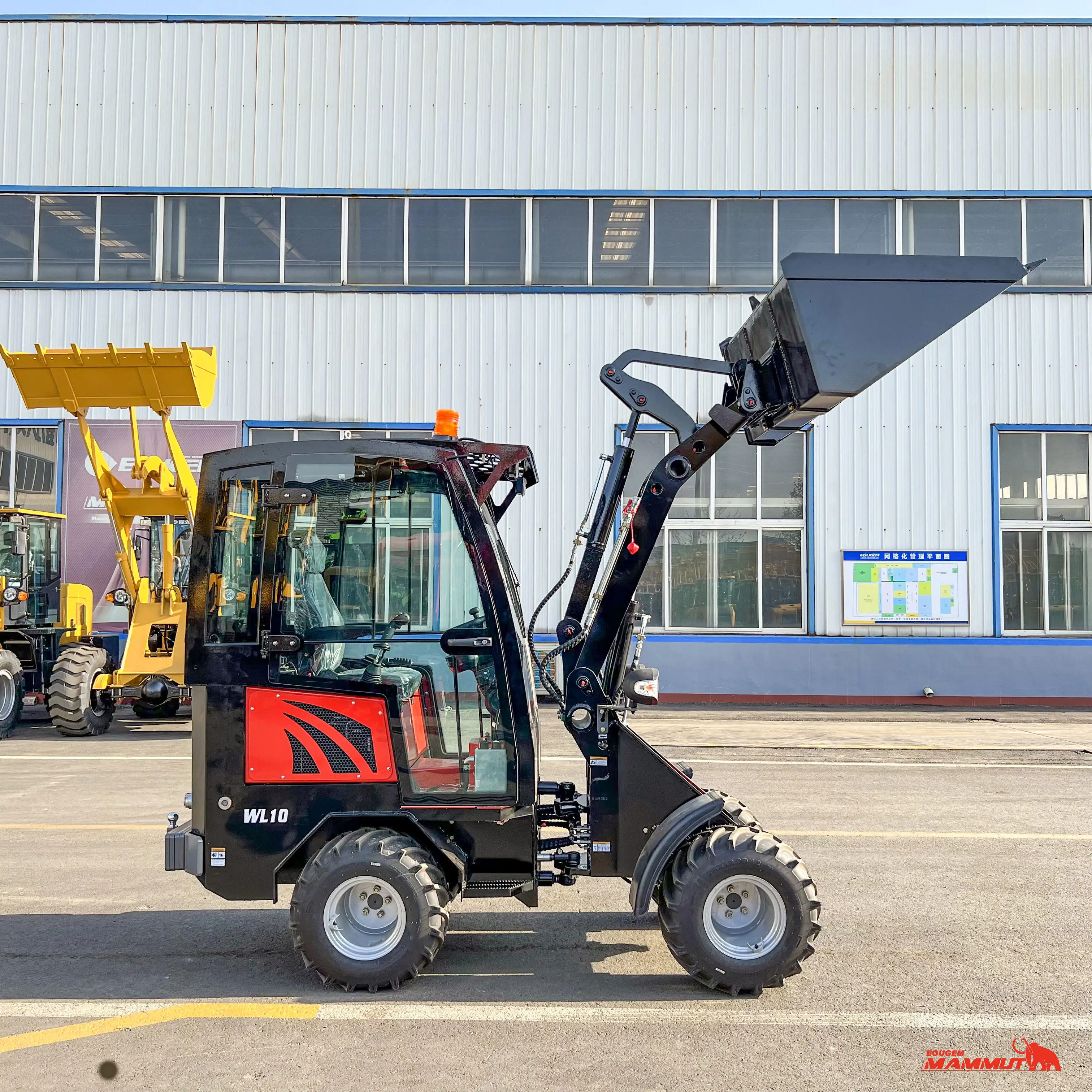 Большая передача Кабинета MAMMUT WL10 4*4 epa Стандартный шарнирный садовый сельскохозяйственный оригинальный крашеный маленький фронтальный погрузчик