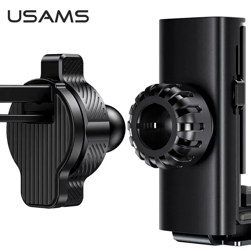 USAMS ZJ058 Retractable Gravity Car Holder Clip Type Air Vent 4.7-7 Inches Mobile Phones Stable Mechanism Invisible Arms