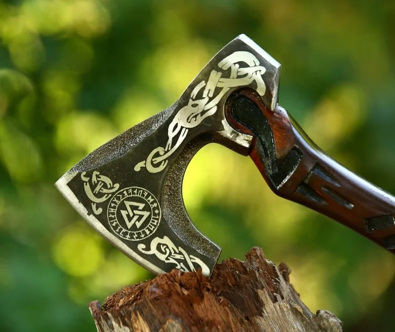 Wholesale Quality Handmade High Carbon Steel Axe Head Viking Axe Hatchet Axes Hatchets Carbon Steel