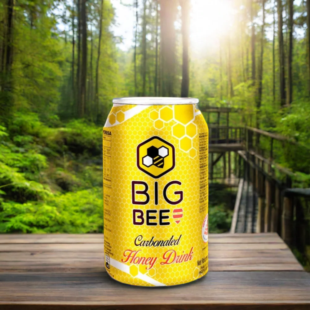 Acacia Big Bee Natural Honey Drink Refreshing Low Sugar Healthier Choice Halal 325ml Clear Royal Honey for Women Direct Malaysia