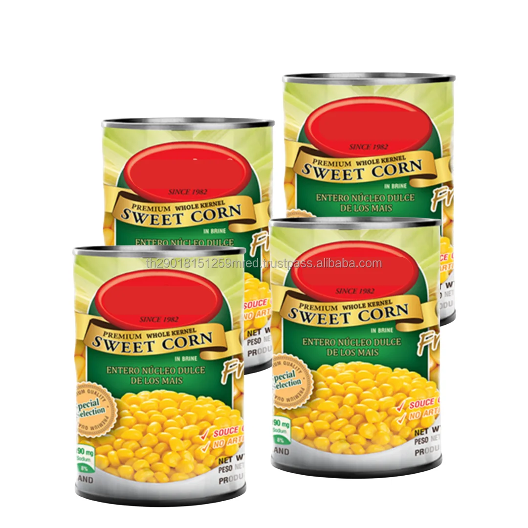New Arrivals Canned Whole Kernel Sweet Corn Most Popular Trending Thailand Product Consistent Quality and Sufficient  Supply