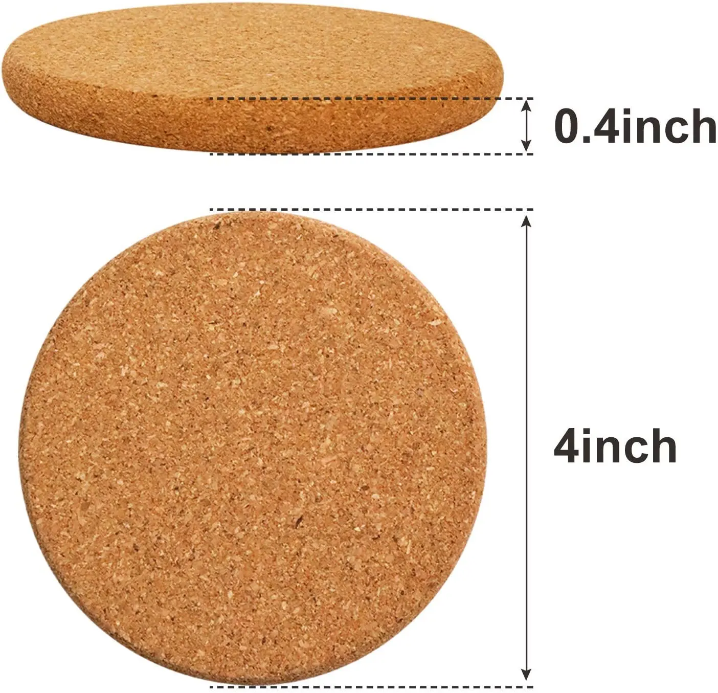custom sublimation square mdf natural cork 10mm round mat backed placemats adhesive coasters blank bulk with logo holder