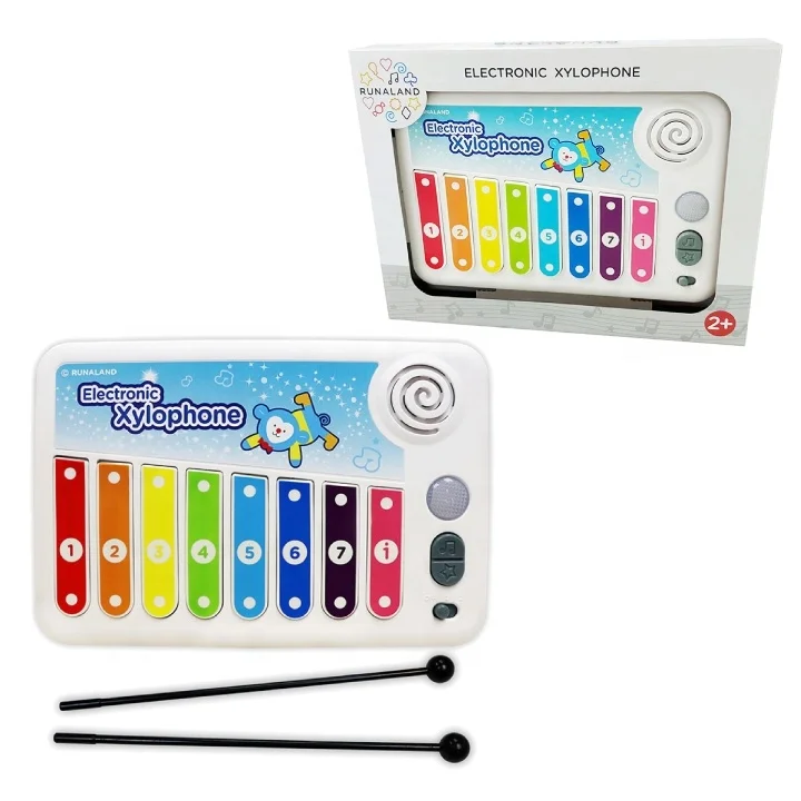 2024 new Educational Kids Musical Instrument Xylophone Unisex ABS plastic toy electronic toy