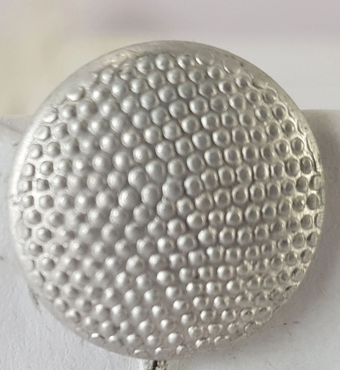 WW2 GERMAN OFFICER TUNIC Buttons - Silver Pebbled