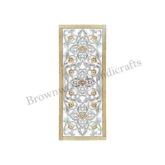 Exquisite Hand-Carved Indian Art MDF Wood Wall Decorative Panel: Ideal for Bedrooms, Offices, and Hotels Direct Factory Supply