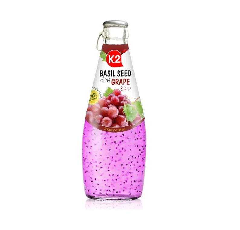 330ml Basil Seed Lychee Juice Drink Good Price For Export Fresh Beverage Hot Brand Manufacturer Best Selling Chia Drink
