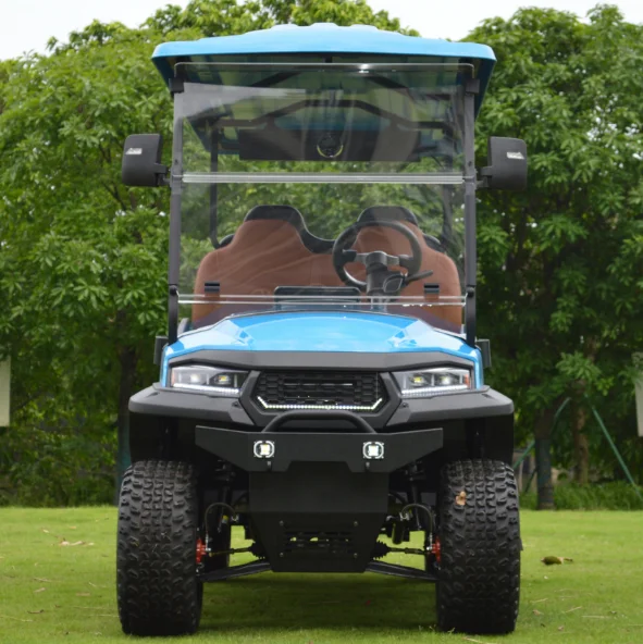 Factory Whole sale Price 4 6 seater Utility Golf Cart club car Royal Blue Black Silver Hunting Buggy