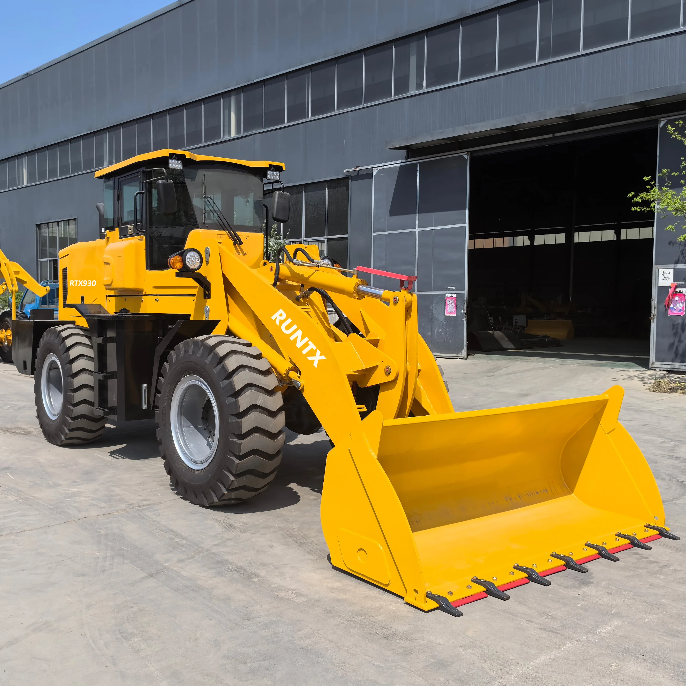 Runtx Factory Direct Sale New Loader 3 Ton Compact Wheel Loader Front End Loader with Low Cabin
