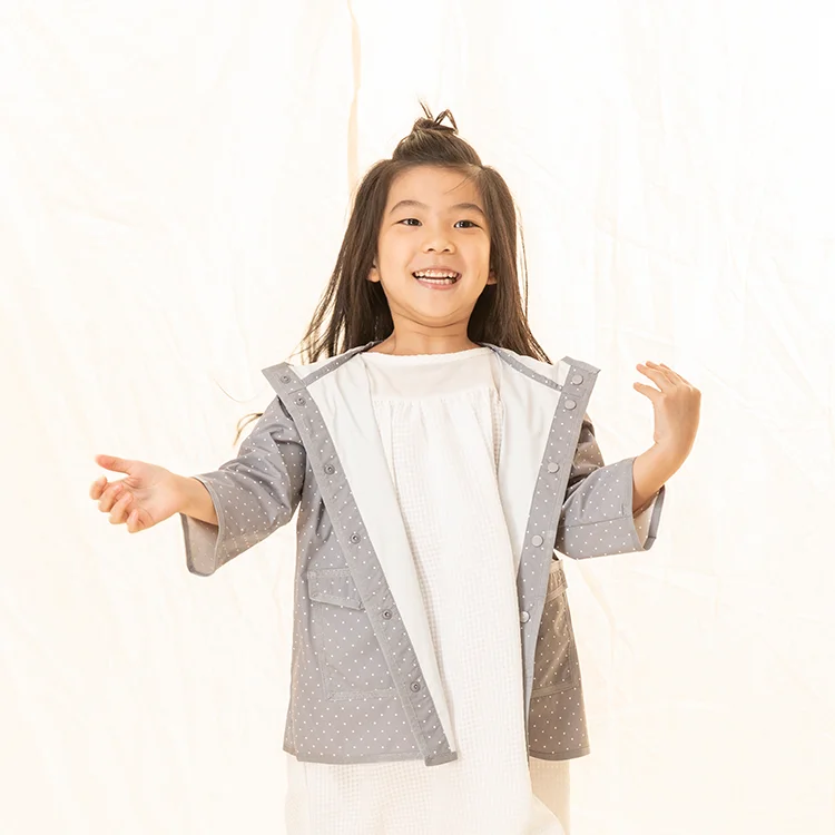 ODM OEM 100% Taiwan made rain jacket for kindergarten girls kids