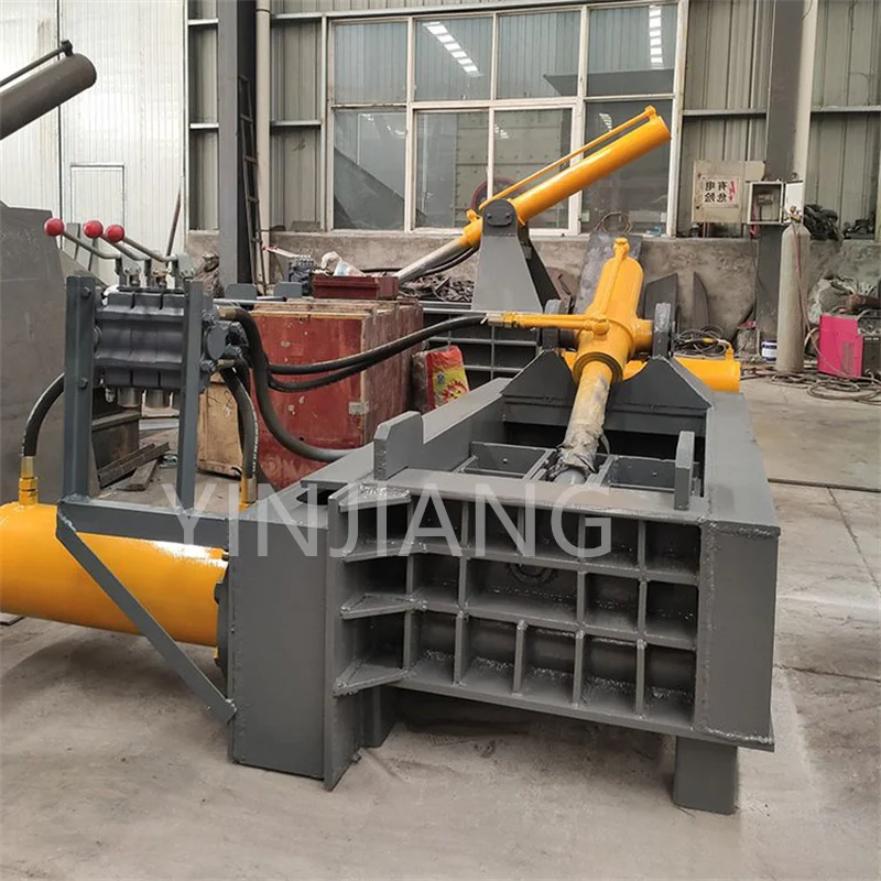 315 ton horizontal metal compactor, iron chip car flattening machine