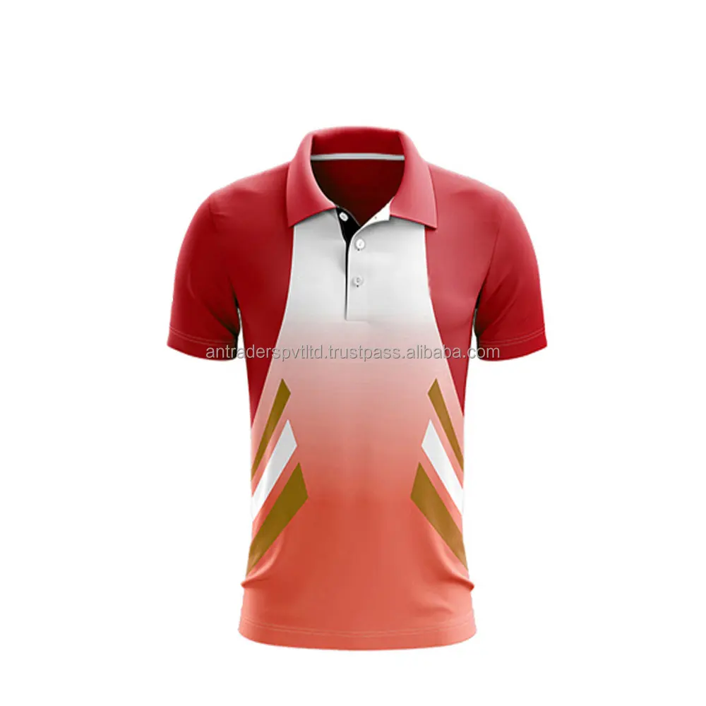  2021 Мужская спортивная форма для крикета с сублимированной печатью на заказ новый дизайн оптовая продажа рубашек поло индивидуальная Крикета