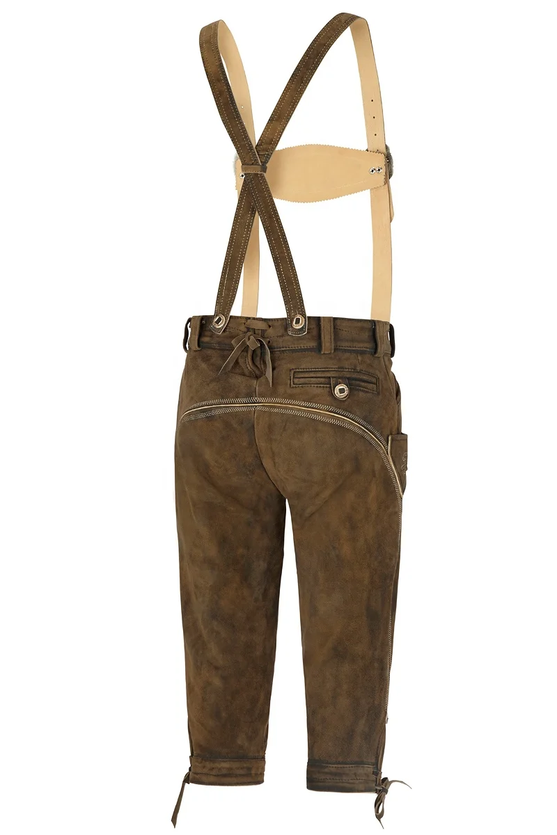 New Bavarian custom Lederhosen Knee Long Custom Embroidered Cow Suede Leather Made Men Lederhosen