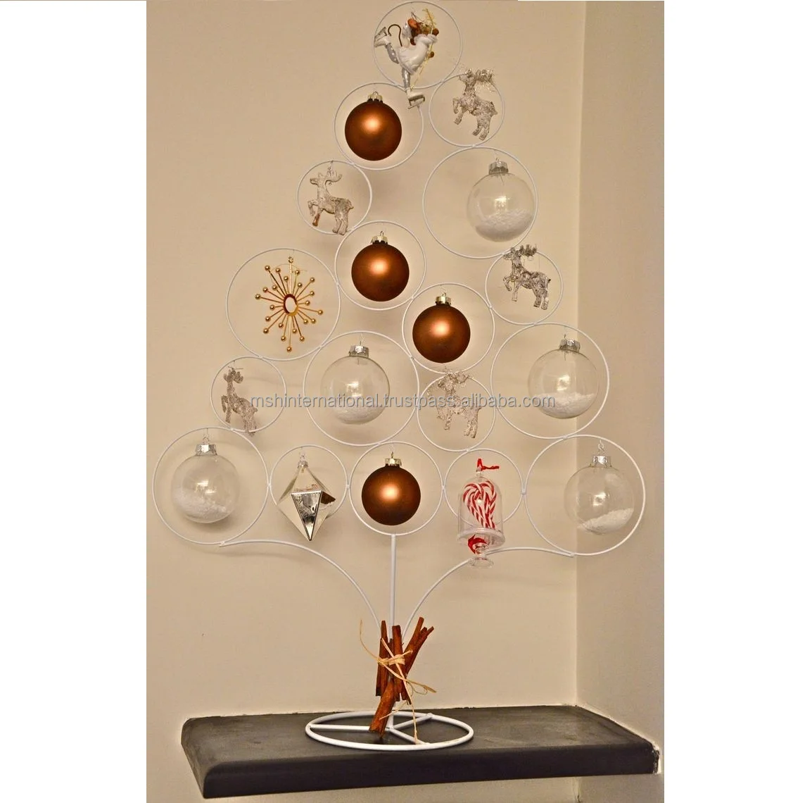 Metal Christmas Tree Stand with wheels christmas party living room bedroom table were making wire