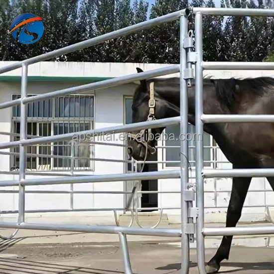 Anti-corrosive portable high quality galvanized metal round pen cattle corral livestock farm horse yard fence panels