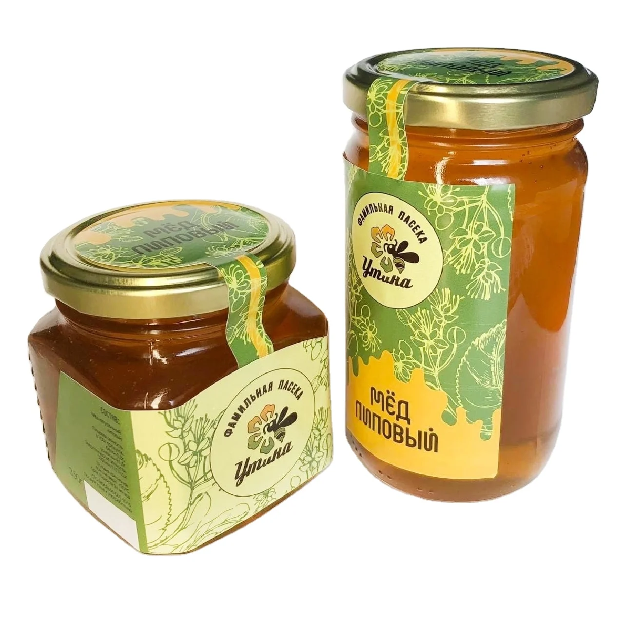 Natural Honey (Linden) 350g Packaging