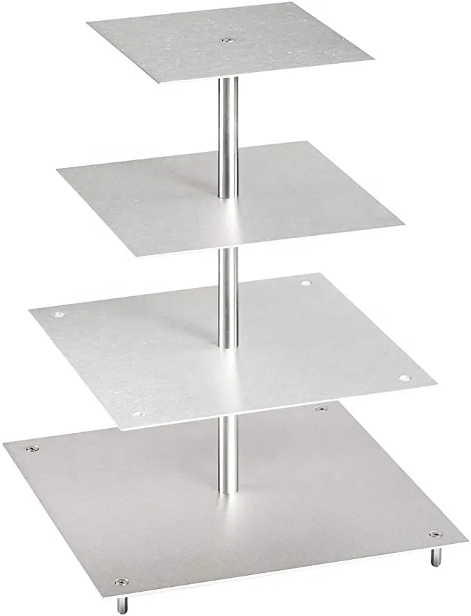 Customizable Modern Cake Stand Simple Metal Shape Metal & Resin Display Stand for Parties Weddings and Restaurants