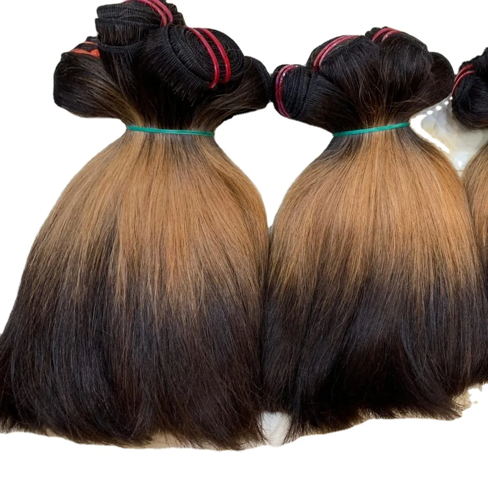 Оптовая продажа вьетнамские Человеческие волосы remy двойные прямые для наращивания волос Jen05 Омбре высокое качество цвет не