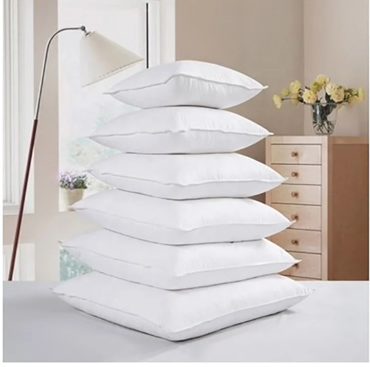 Indian Swiner Micro fiber Filled Cushion  Hotel Square White Pillow Inner Filling Feather Sofa Cushion Insert