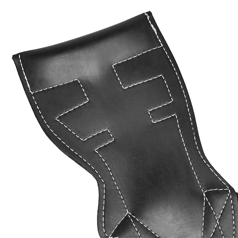 OEM Manufacturer Customized Carbon Leather Weightlifting Hand Grips Unisex Anti Slip Rubber Pam Grip Pad Gym Wrist Wraps Grips