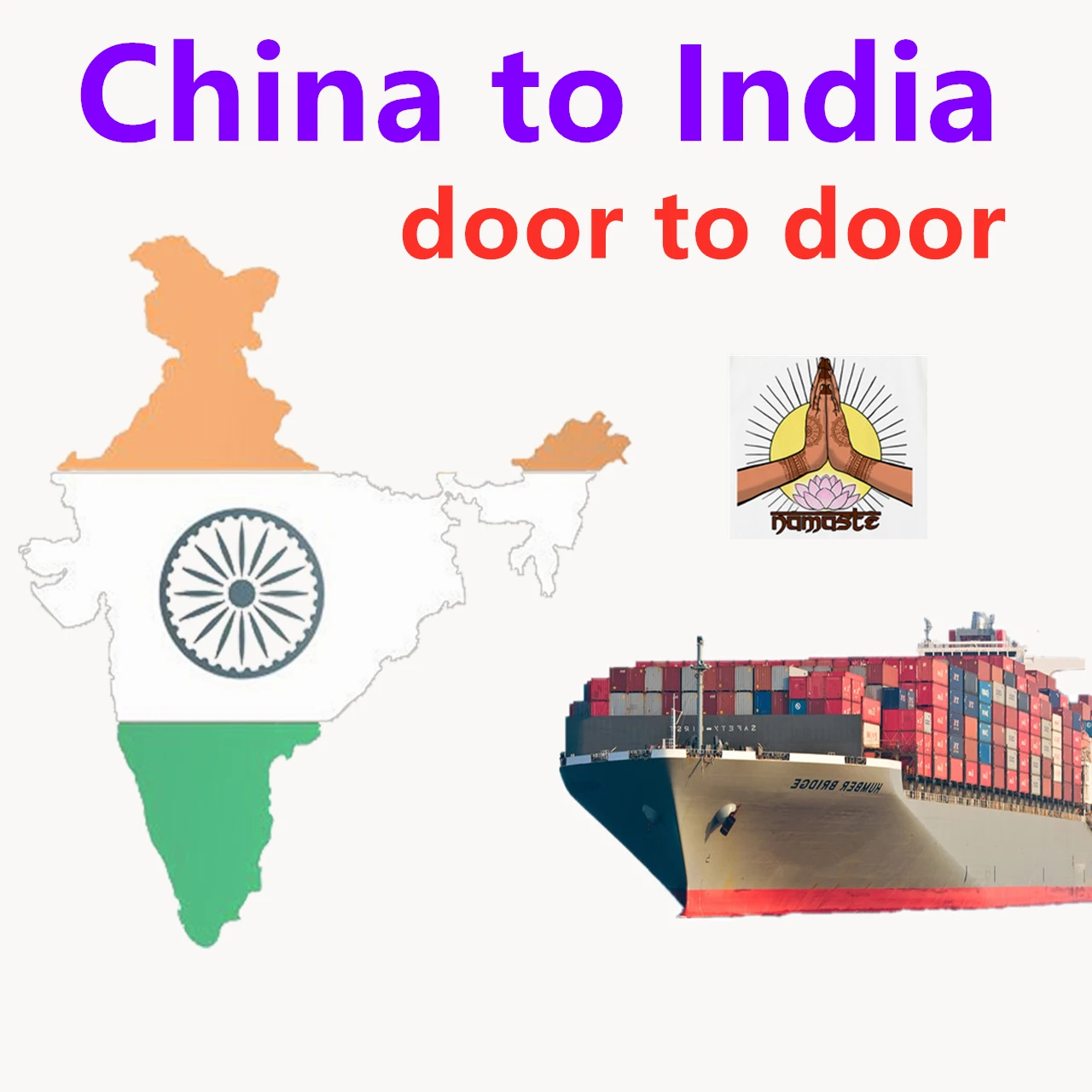Economical logistics agent Sea Air Shipping rates from China to India LCL Shipping to India