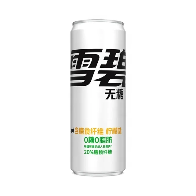 Soda Drink Can Pet Sprite Zero Mint and Fiber Soft Drink China Product