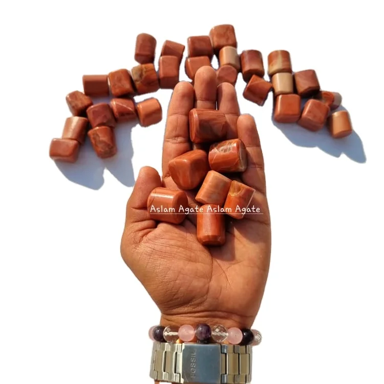 Hot Sale High Quality Natural Candy Jasper  Tumbled Stones Healing Tumbled Stone For Meditation And Decoration