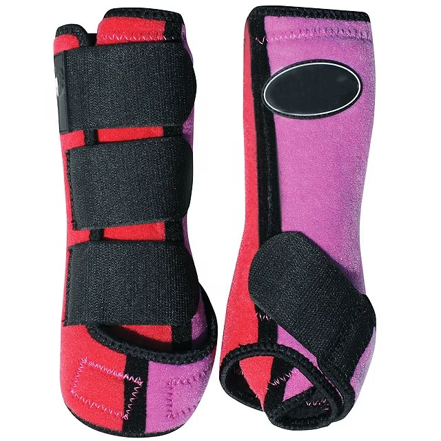 Таможня напечатала с собственным напечатанным логотипом лошади летают ботинки ступить защитного кожуха набор из 4 обертывания ног спортивные Верховая езда Fly сапоги наборы для ухода за кожей