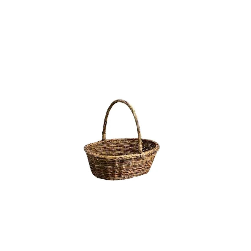 Woven Basket Sustainable Wholesales SEAGRASS BASKET DESIGN  BELLY BASKET WITH LID Home decor Handicraft in Vietnam