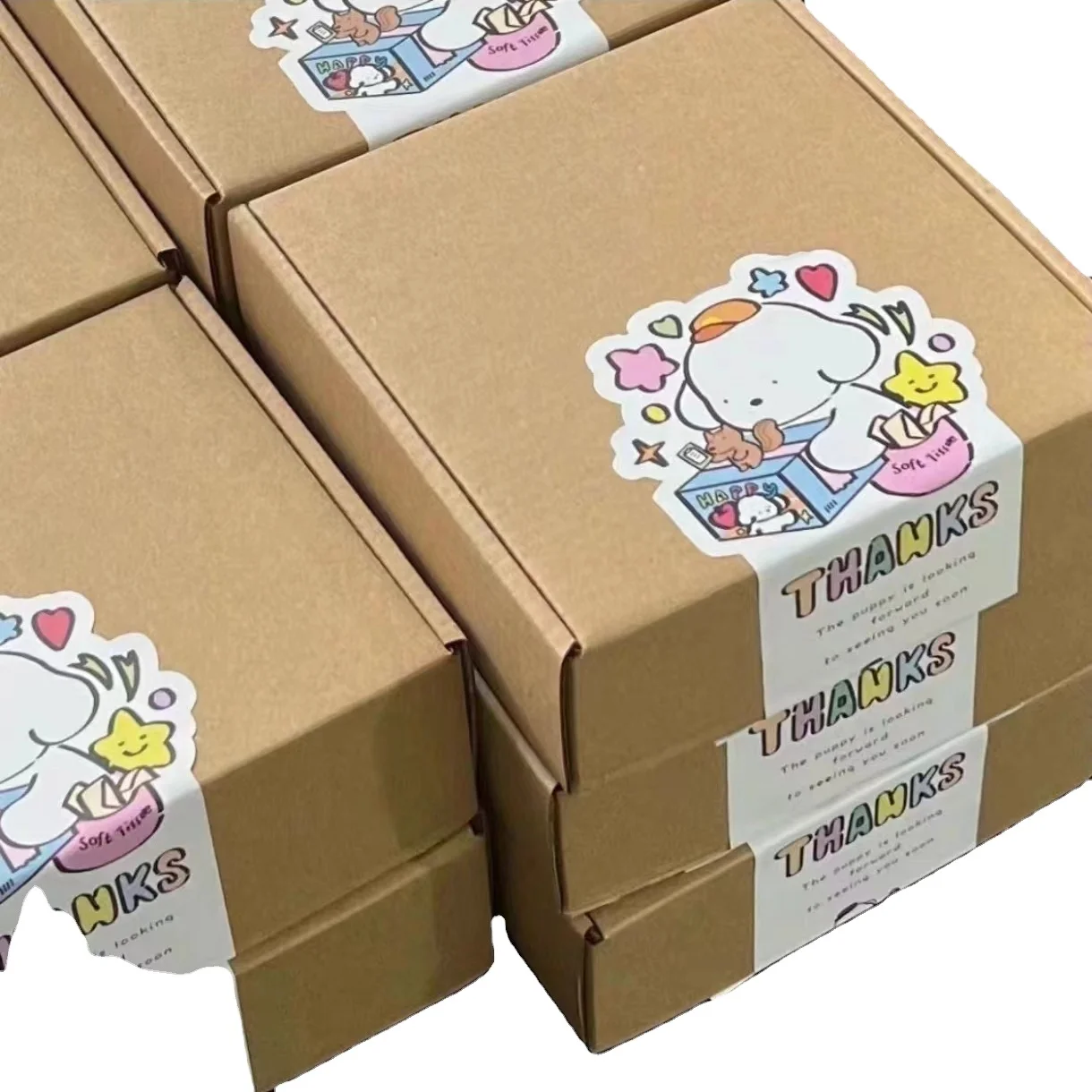 Waterproof self-adhesive stickers customized labels  in various types customized