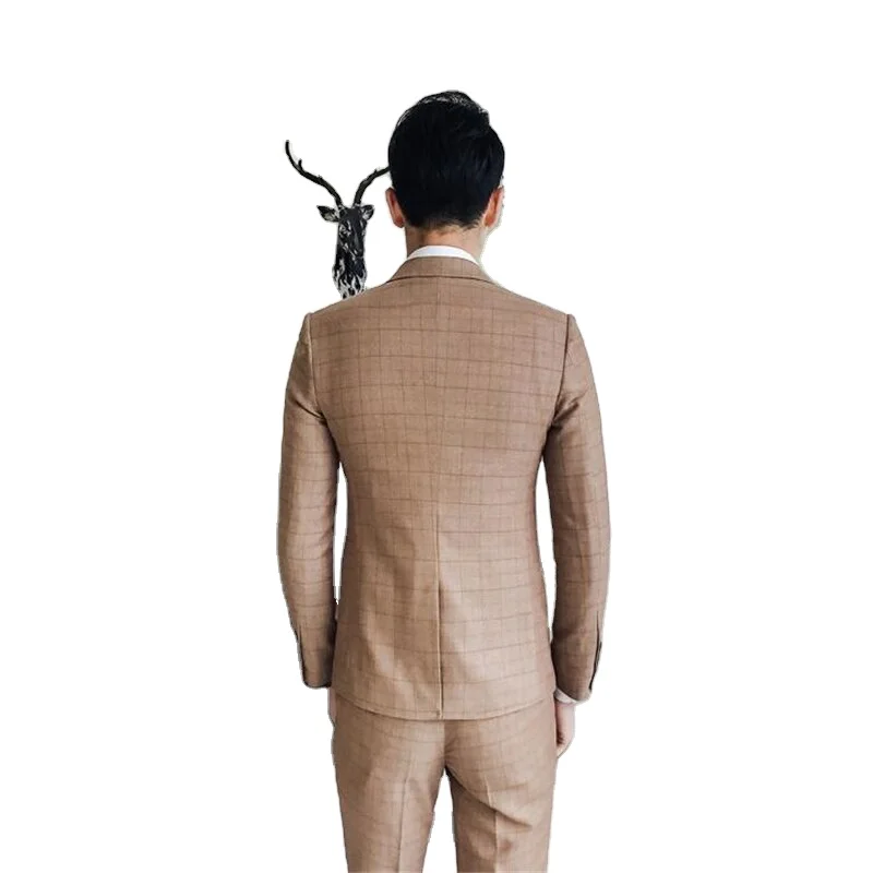 High Quality 100%  made in Pakistan 2021 formal wedding blazer 3 piece Tuxedo suits set for men Hand Made