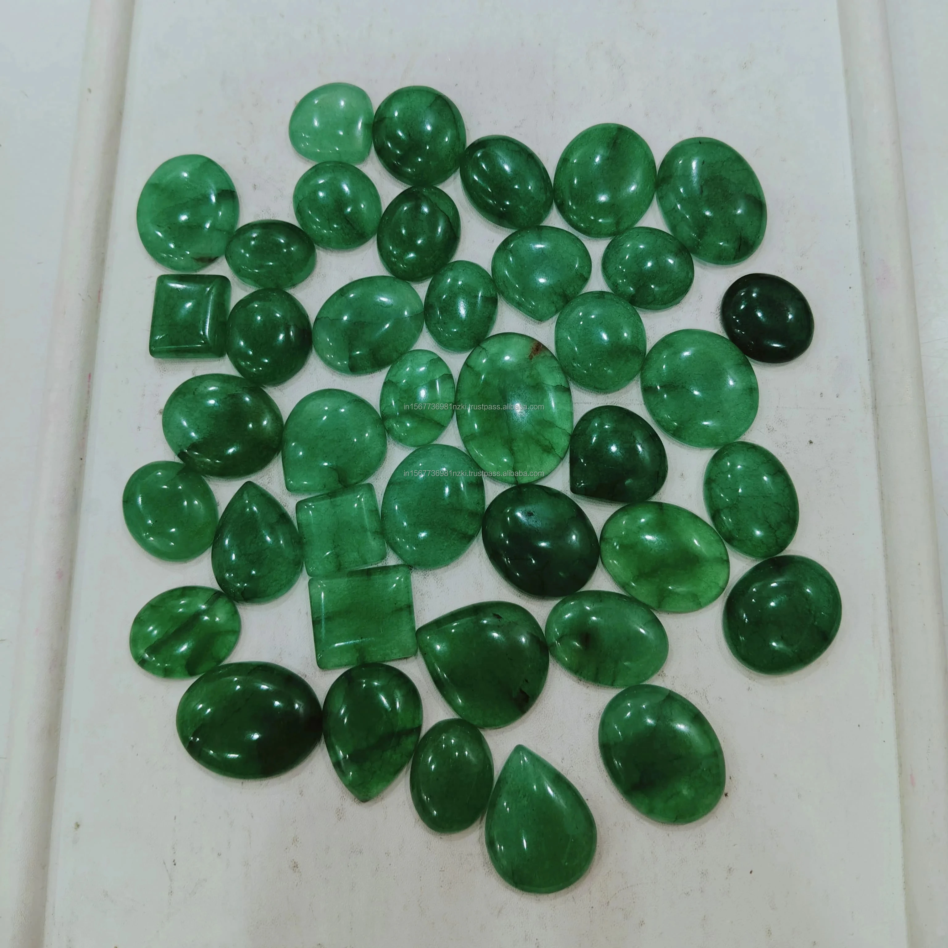 Top Quality Green Stone Quartz High Quality Stone Natural Loose Gemstone Green Quartz Cabochon Hand Made