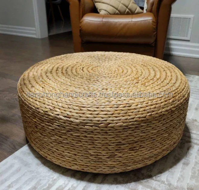 Japanese Style Round Seagrass Coffee Table | Hot Item 2022