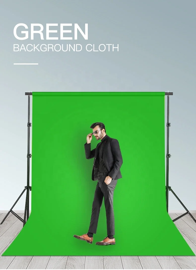 Junnx ODM 1.8*2m Photography Background Polyester White Red Blue Black Background Cloth Props Photo Studio Green Screen
