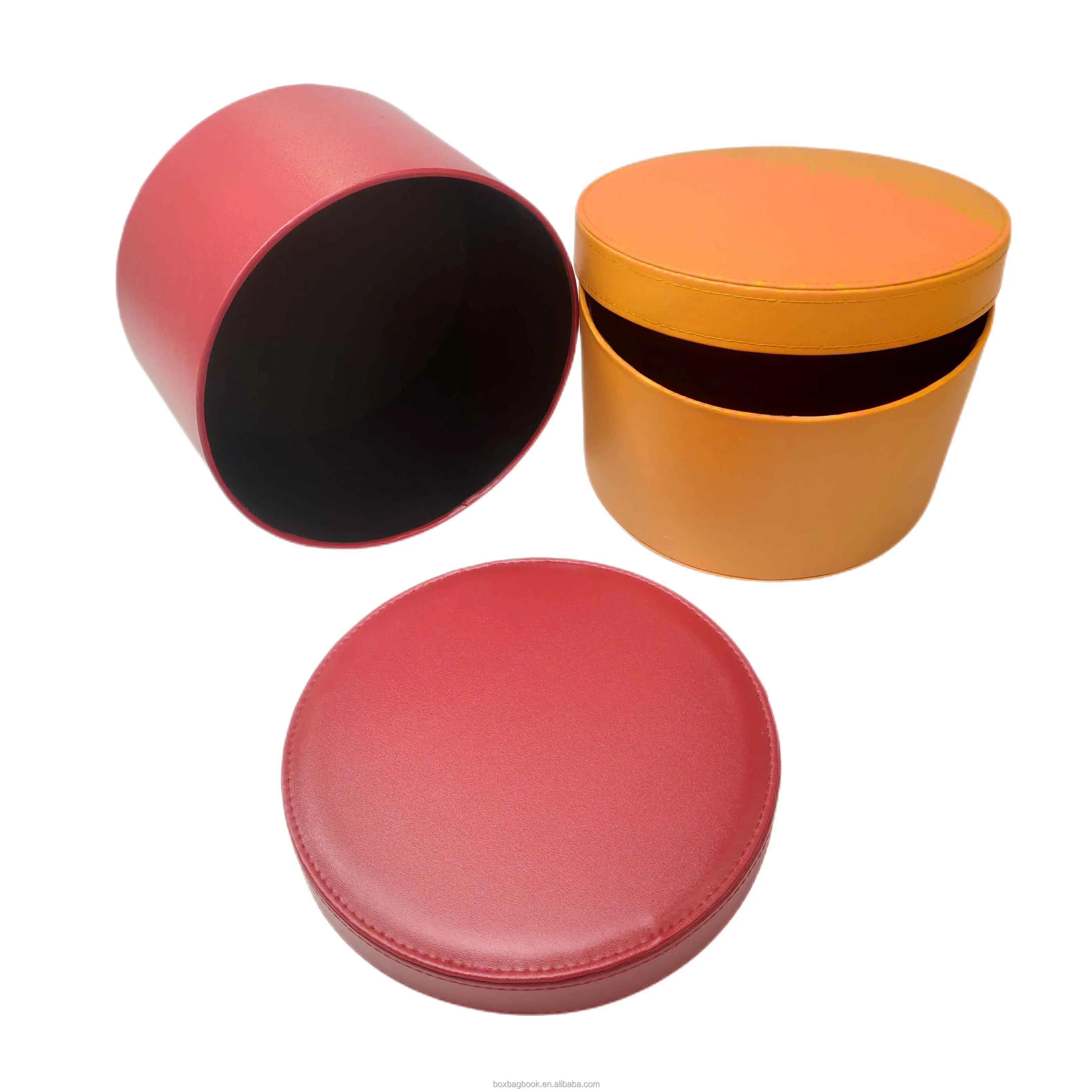 New design leather storage box foldable black leather eyewear spectacle sunglasses earring pendant package boxes cases with logo