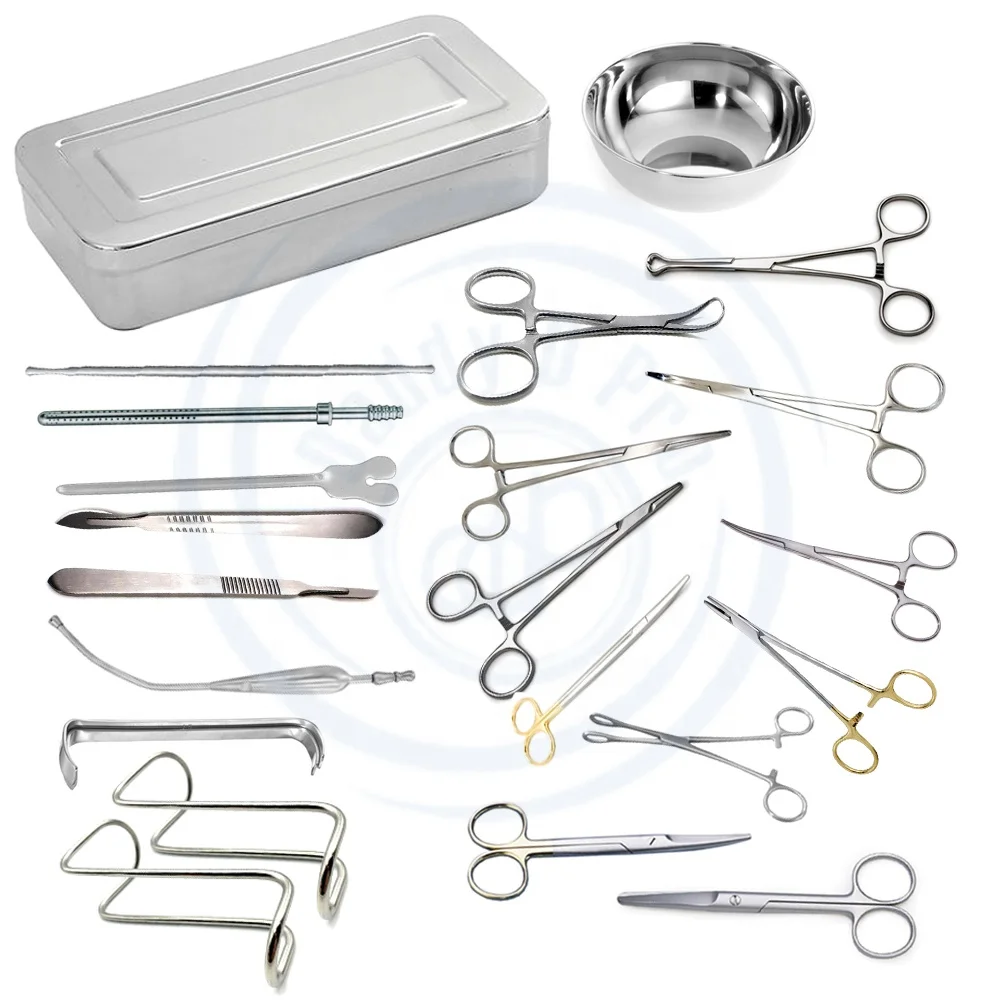 Professional 63 PCS German Stainless Steel Hospital Use General Basic Surgical Instrument Set Major General Surgery DADDY D PRO