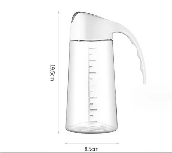 Wholesale 630ML Auto-Open/Close Glass Oil & Soy Sauce Bottles with Handle Caps - Perfect for Seasoning Dispensing