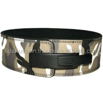 High Leather Weightlifting Genuine Leather Lever Belt Custom Design Leather Lever PowerLifting  Belt