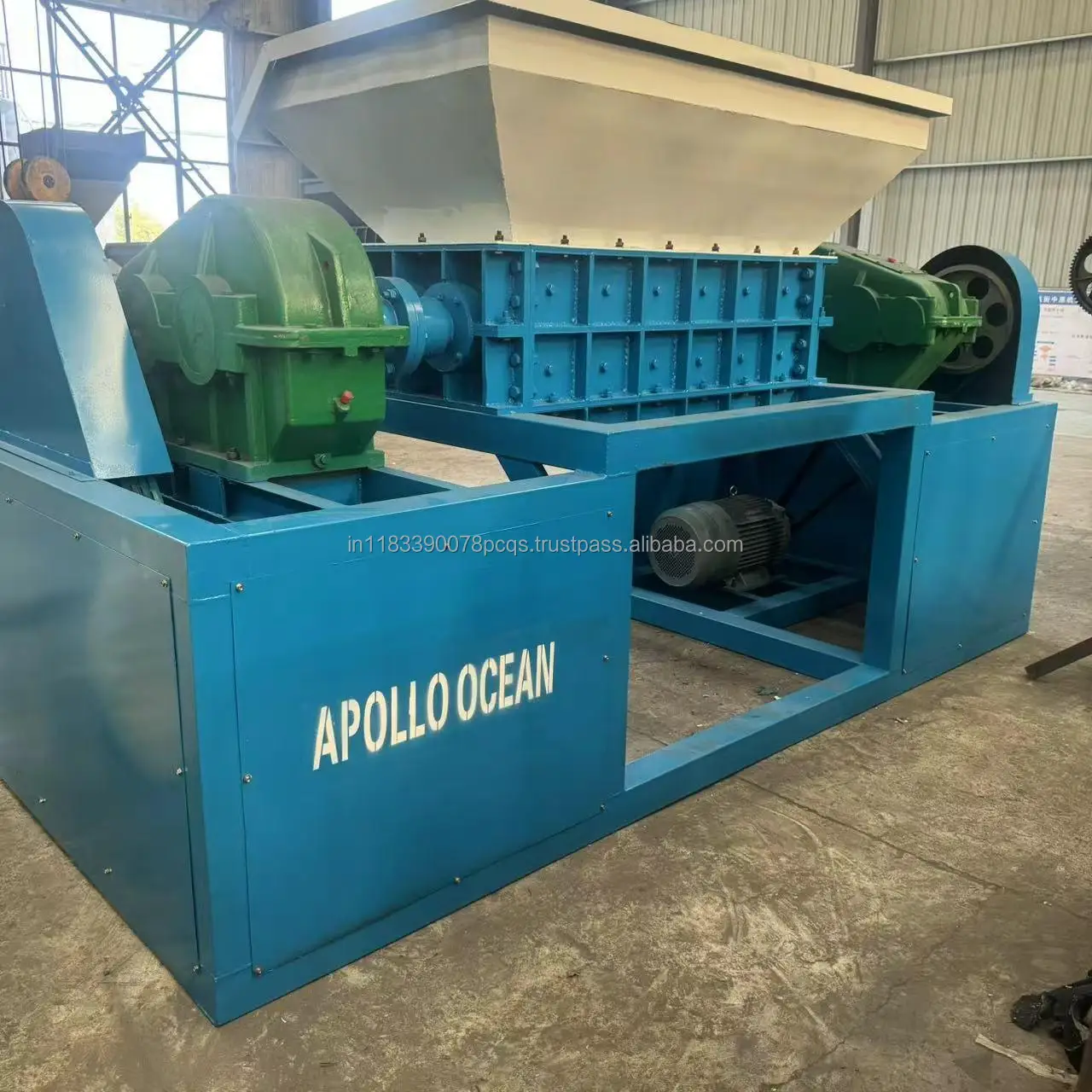 Industrial Double Shaft Shredder Machine for Tire Recycling Scrap Metal Shredders by Manufacturers