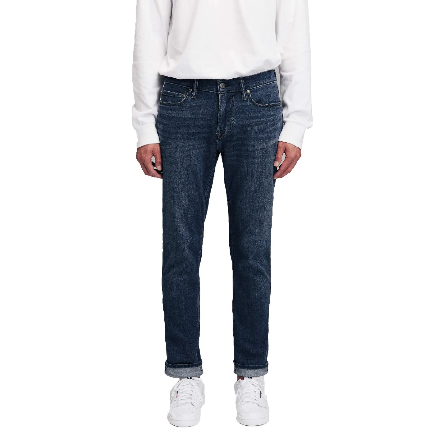 Customized OEM Support Male Casual Denim Jeans Cotton Spandex Slim Fit Straight Jeans For Men From Bangladesh