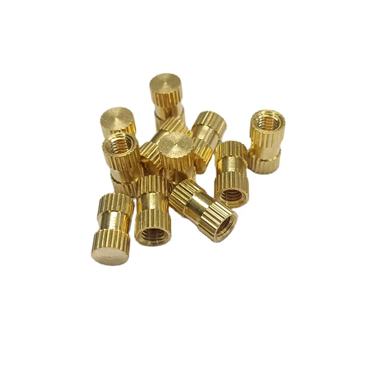 IS-319 Grade-1 Certified Superlative Quality Straight Knurling M5 x 7 x 12 MM Brass Insert for Automotive Industry
