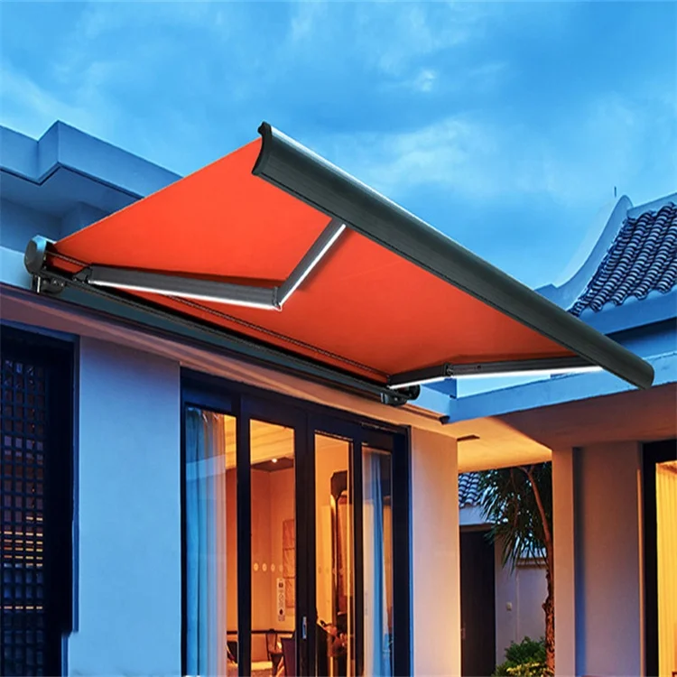 Sound Proof Awning Manually Operated Awning For Rain Canopy Retractable Sunshade Shelter Shades Remote Control Awning