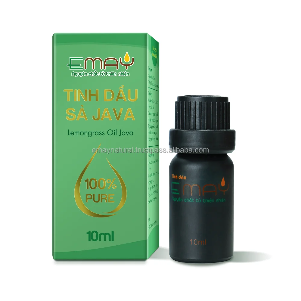 Natural Steam Essential Oil Extracted From Java Lemongrass Leaves 10/50/100 ml Emay Bottled Aromatherapy Oil Accept OEM Order