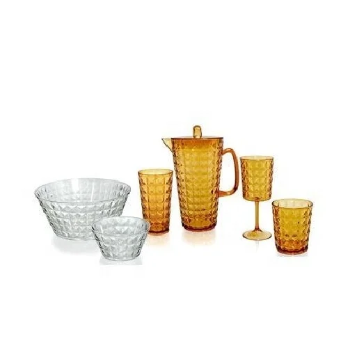 Clear Acrylic Bathroom Accessories Set