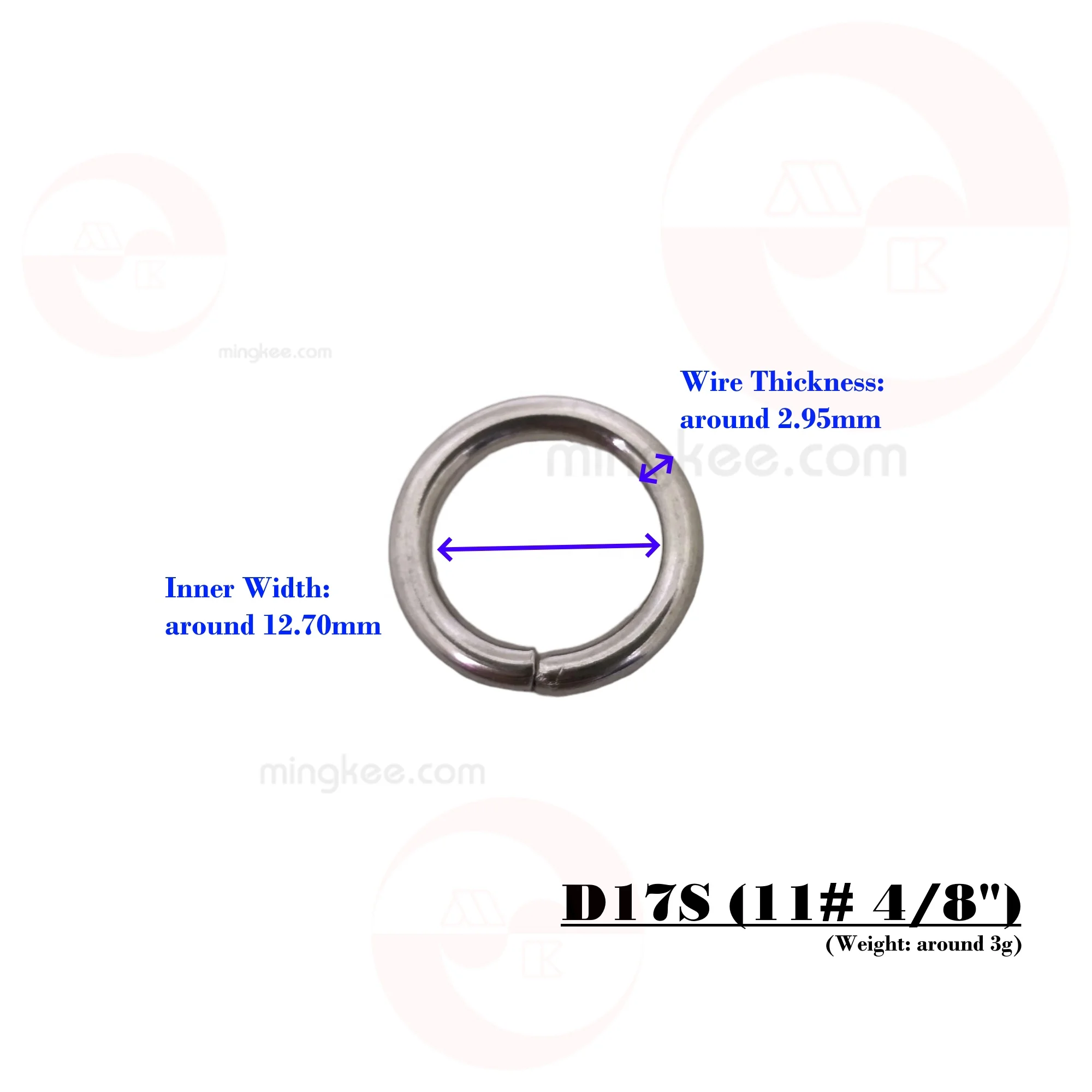 12mm Iron Ring for Connecting Key Ring Leather Handbag Use Bag Accessories Parts Buckle Circle Round Little Small Metal O-Ring