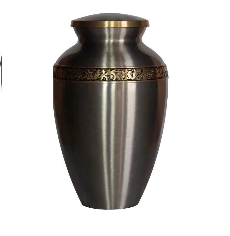 Top Selling Wholesale Metal Cremation Human Ashes Urn Lowest Price Funeral Supplies Adult Ashes Urns