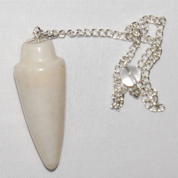 Best White Quartz plane Pendulums | Semi-Precious Stone Crafts gemstone Pendulums For Sale | White Quartz Pendulums