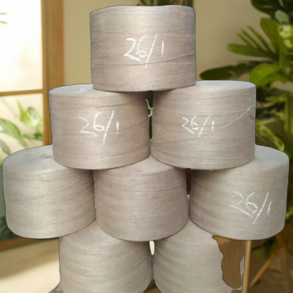 High Quality 100% Recycled Jute Yarn 26LBS/1PLY From Bangladesh for Knitting Weaving Sewing and Hand