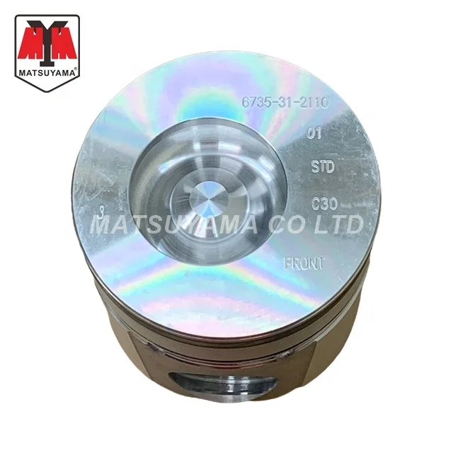 OEM 6735-31-2140 6735312140 Piston Kit for Komatsu SA6D102E-1 S6D102 S6D102E-1 Diesel Engine Aluminum Piston